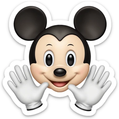 Mickey Mouse Face xxx sticker