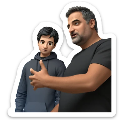 boys in black shirts meme sticker