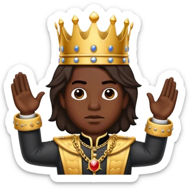 king von shooting up the block sticker