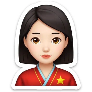 Chinese girl sticker