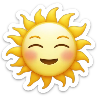 Sun sun sticker