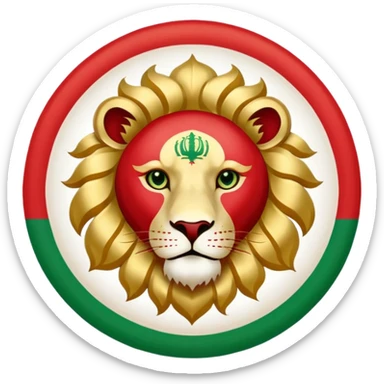 The pre-revolution iranian flag sticker