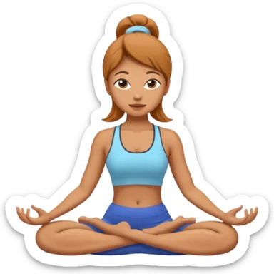 Yoga Practitioner woman  sticker