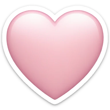 Light pink iPhone heart  sticker