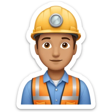 Person dressed as an engineer sticker
