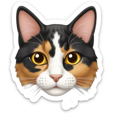 calico cat sticker