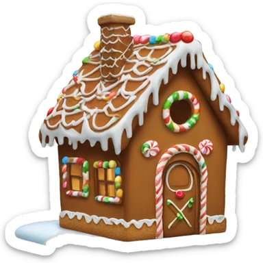 Gingerbread house sticker