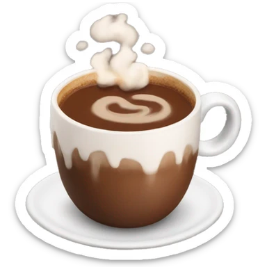 hot choclate sticker