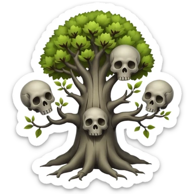 Tree sprouting skulls – Haunted forest





















 sticker