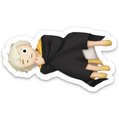 face down Harry Potter robe Person lying down face down sticker