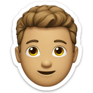 cute gay leather guy sticker