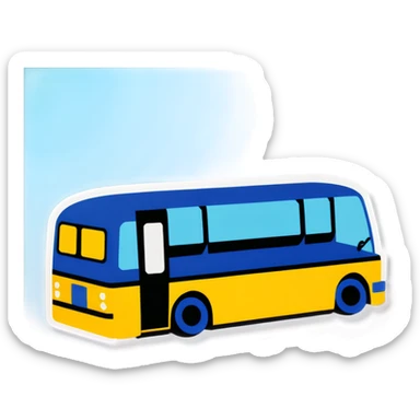 A doctor laying underneath a bus fixing sticker