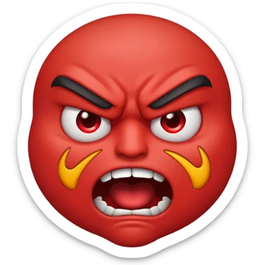 furious emoji sticker