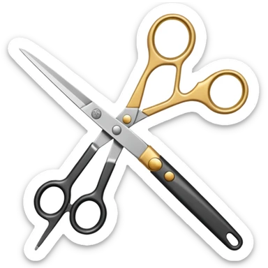  hairdressing scissors sticker