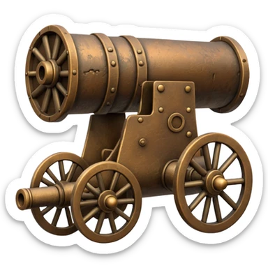 ship cannon  sticker