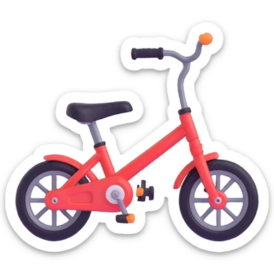 toddler bike with training wheels sticker
