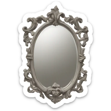 Vintage mirror sticker