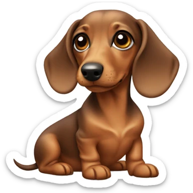 Miniature dachshund  sticker