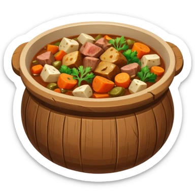 stew medieval in a bowl sticker