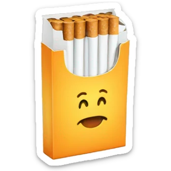 a pack of cigarettes sticker