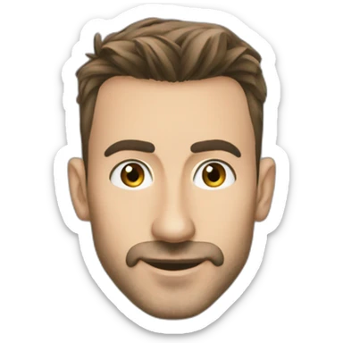 Maxime biaggi with a huge nose sticker