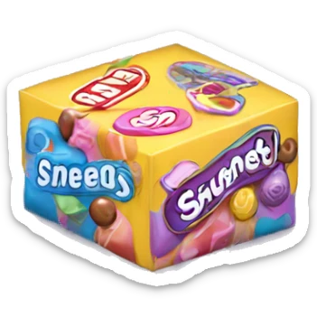 Packet of sweets  sticker