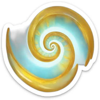 Spirale irisée translucide sticker