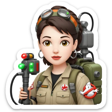 ghostbusters female sticker