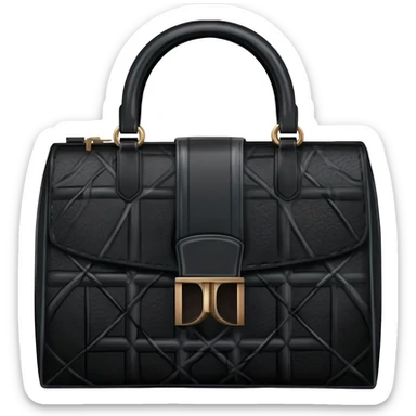 black color lady dior bag sticker