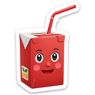 juice box RED sticker