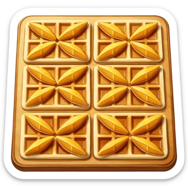 waffle triangles sticker