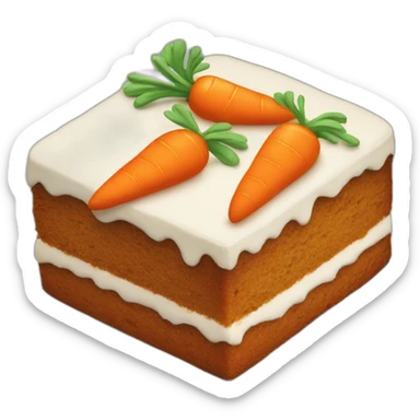 Carrot cake sticker