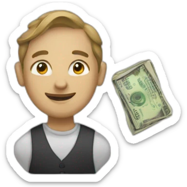 Waller whitout money sticker