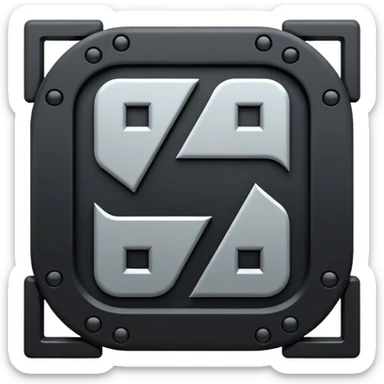 45⁰ rotating swastika sticker