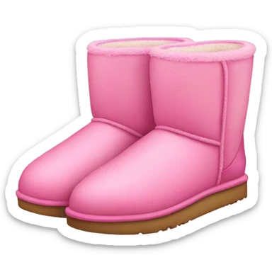 Pink uggs shoes  sticker