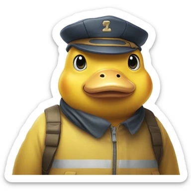 a psyduck, but swedish sticker