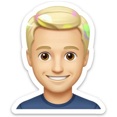Freddie Prinze Jr, blonde hair, sticker