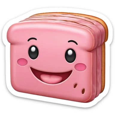 SPAM MEAT kawaii SMILE face EMOJI sticker