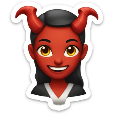 female devil sticker