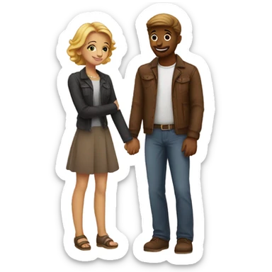 every love story begins with you and i sticker