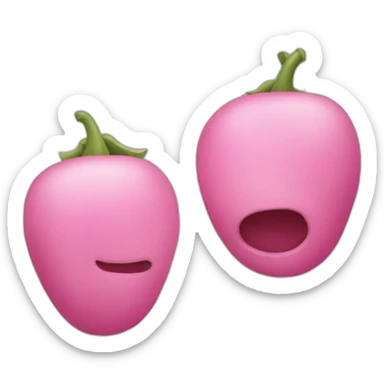 graqnos de pimienta rosa sticker