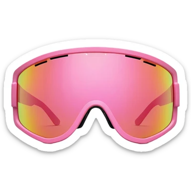 ultra thick sporty pink shield visor sunglasses with maximum robust frame, industrial strength build, extremely bulky design, one-piece lens sticker