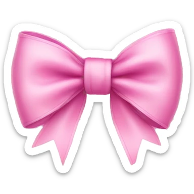 Pink bow sticker