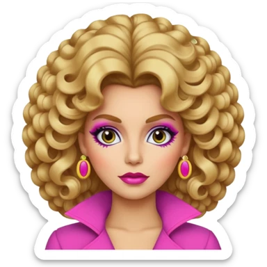 victoria female in 1980's sticker