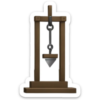 dsd guillotine_ddd33431244 sticker