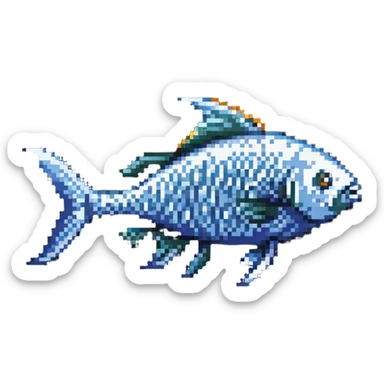 thin fish sticker
