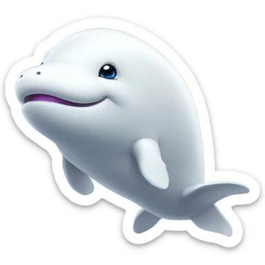 Beluga in blockchain world sticker