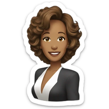Whitney Houston sticker
