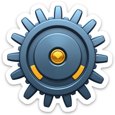 gear with tick sticker