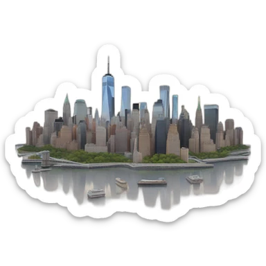 New York city Skyline sticker